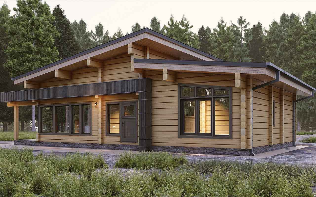 Строительство и проектирование домов из бруса Дом из клееного бруса